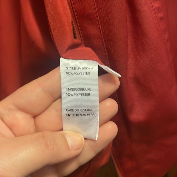 Vintage faux-leather women’s jacket Size 24 - Picture 4 of 5